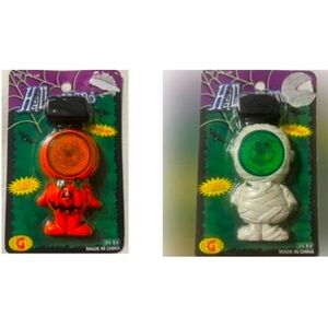 New Halloween Pumpkin Mummy Safety Light Necklaces Costume Dress Up